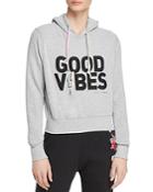 Spiritual Gangster Good Vibes Cropped Hooded Sweatshirt