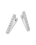 Bloomingdale's Diamond V Shaped Huggies In 14k White Gold, 0.33 Ct. T.w. - 100% Exclusive