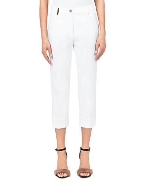 Peserico Topstitch Trim Pants