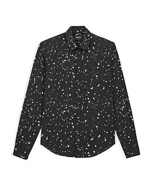 The Kooples Sparkles Print Slim Fit Button Down Shirt