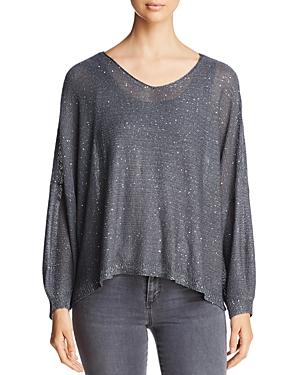Sioni Crisscross Sequined Sweater