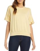 Karen Kane Cuffed French Terry Top