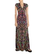 Etro Printed Drawstring Front Dress