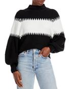 French Connection Sophia Knit Puff Sleeve Sweater
