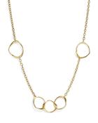 14k Yellow Gold Interlocking Wavy Circle Necklace, 18 - 100% Exclusive