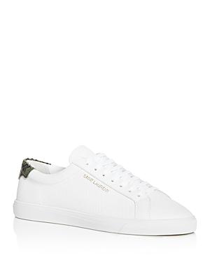 Saint Laurent Women's Andy Perforated Low Top Sneakers