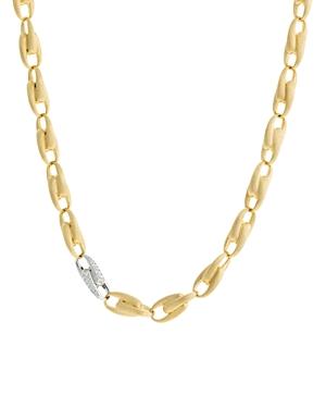 Marco Bicego 18k Yellow & White Gold Legami Diamond Chain Necklace, 17.75