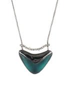 Alexis Bittar Rounded Lucite Pendant Necklace, 16
