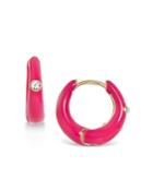 Baublebar Danica Crystal & Color Tapered Huggie Hoop Earrings