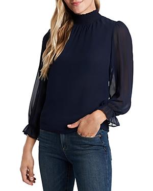 1.state Smocked Neck Blouse