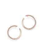 Bloomingdale's Diamond Circle Earrings In 14k Rose Gold, 0.33 Ct. T.w. - 100% Exclusive
