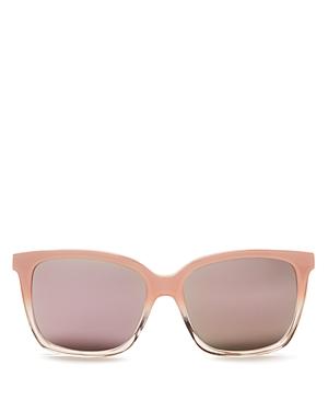 Bobbi Brown Mirrored Alexa Square Sunglasses, 55mm