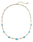 Nadri 18k Gold-plated Cubic Zirconia & Stone Collar Necklace, 16-18