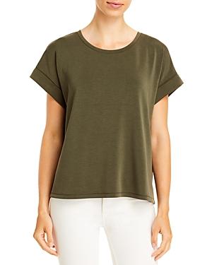 T Tahari Crewneck Scuba Knit Top