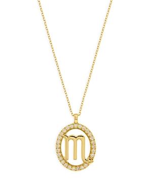 Bloomingdale's Diamond Scorpio Pendant Necklace In 14k Yellow Gold, 0.19 Ct. T.w. - 100% Exclusive