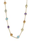 Multi Gemstone Beaded Necklace In 14k Yellow Gold, 17 - 100% Exclusive