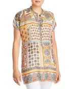 Johnny Was Summer Margarita Silk Short Sleeve Tunic