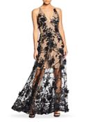 Dress The Population Sidney Embellished Lace Gown