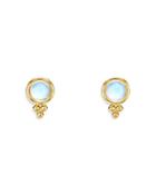 Temple St. Clair 18k Yellow Gold Blue Moonstone Piccolo Stud Earrings - 100% Exclusive