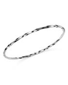 Bloomingdale's Twisted Bangle In 14k White Gold - 100% Exclusive