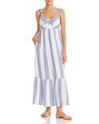 Tommy Bahama Rugby Beach Striped Maxi Dress Swim Cover-up