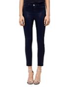 L'agence Margot High-rise Coated Skinny Jeans