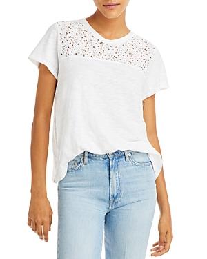 Wilt Easy Crewneck Lace Cotton Tee