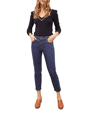 Gerard Darel Max Straight Leg Jeans In Blue