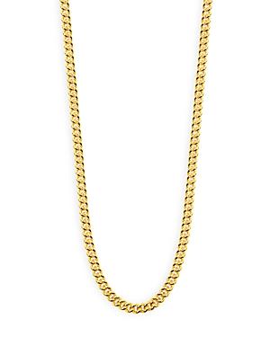 Argento Vivo Thick Curb Chain Strand Necklace In 14k Gold Plated Sterling Silver, 18