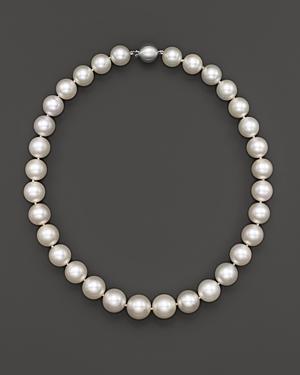 White South Sea Cultured Pearl Necklace In 14k White Gold, 18