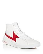 Paul Smith Men's Zag Lightning Leather High-top Sneakers