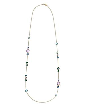 Ippolita 18k Rock Candy Long Station Necklace In Hologem, 39