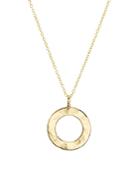 Argento Vivo Hammered Circle Pendant Necklace In 18k Gold-plated Sterling Silver, 16