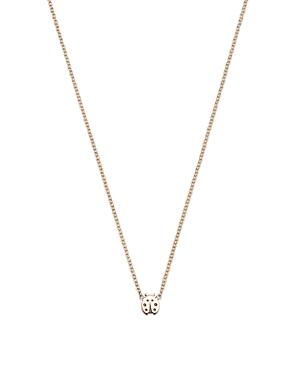 Zoe Chicco 14k Yellow Gold Itty Bitty Symbols Ladybug Pendant Necklace, 14-16