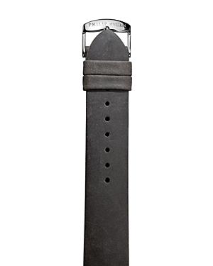 Philip Stein Grey Assolutamente Leather Watch Strap, 20mm