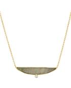 Argento Vivo Mother-of-pearl Pendant Necklace In 14k Gold-plated Sterling Silver, 14
