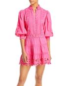 Alice And Olivia Clark Embroidered Dress