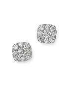 Bloomingdale's Diamond Large Square Stud Earrings In 14k White Gold, 0.75 Ct. T.w. - 100% Exclusive
