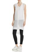 Dkny Pure Zip Front Silk Tunic