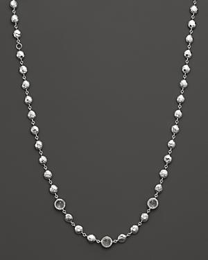 Ippolita Rock Candy Sterling Silver Short Multi Stone & Hammered Bead Necklace, 15