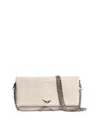Zadig & Voltaire Rock Savage Flash Embossed Leather Clutch