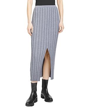 Theory Ribbed Knit Sweater Skirt