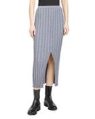 Theory Ribbed Knit Sweater Skirt