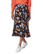 Joie Floral Print Midi Skirt