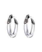 Alexis Bittar Crystal Cluster Hoop Earrings