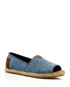 Toms Alpargata Open Toe Espadrille Flats