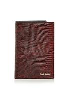 Paul Smith Lizard Embossed Leather Card Case