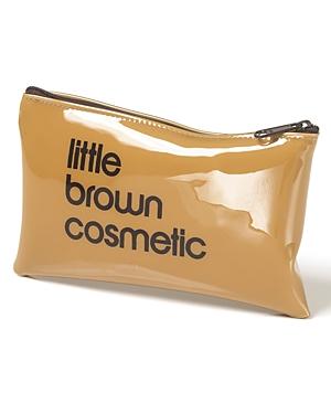 Bloomingdale's Little Brown Cosmetic Case