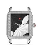 Michele Deco Ii Fan Diamond Dial Watch Head, 26 X 27.5mm