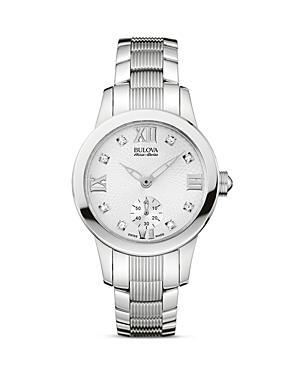 Bulova Ladies' Masella Stainless Steel Watch, 42mm